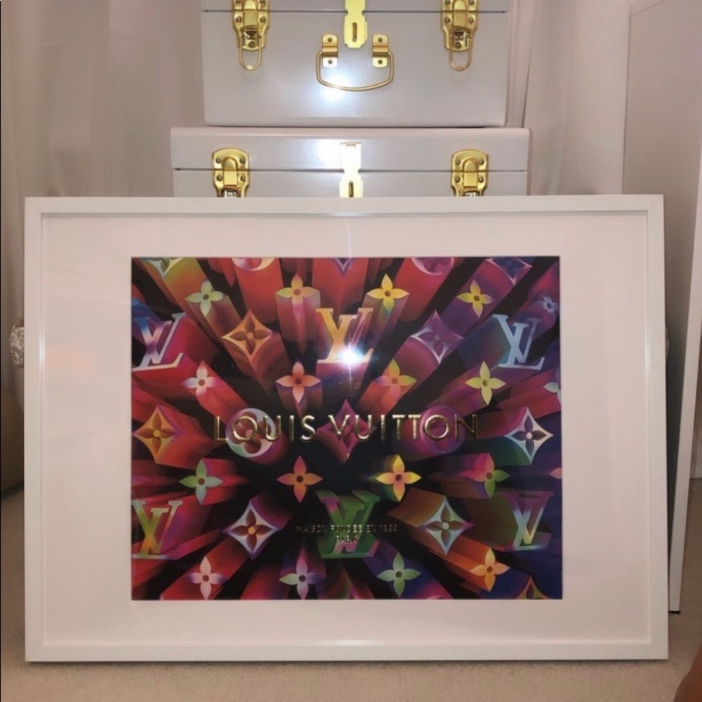 Authentic LOUIS VUITTON framed art